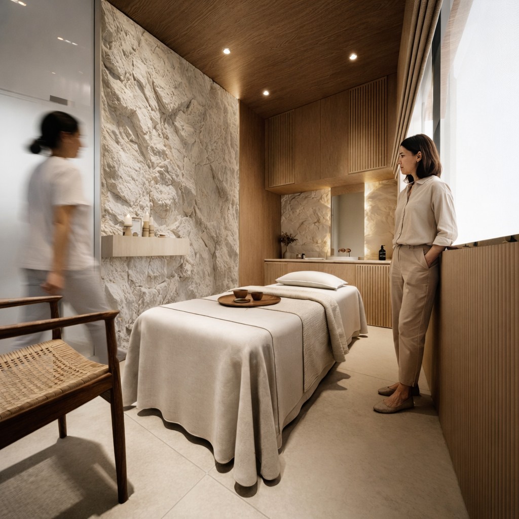 Elara Clinic — spa treatment room, Isfahan
